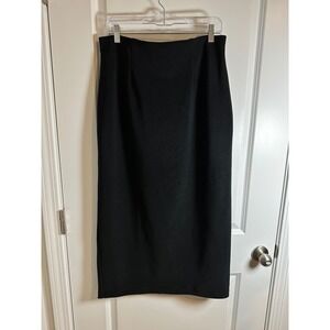 Vintage‎ S.C. & CO. Black Stretch Knit Maxi Skirt - Size XL/TG - Classic Chic
